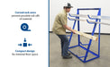 Vestil HSR-4860 steel horizontal storage rack feature overview 2