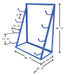 Vestil HSR-4860 steel horizontal storage rack dimensions diagram