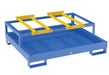 Vestil HSRB-2-BL Steel 2 Drum Horizontal Retention Basin 1,200 lb. Capacity Blue