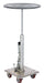 Vestil HT-02-24R-PSS Partially Stainless Steel 24" Round Top Hydraulic Post Table 200 lb. Capacity Silver