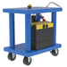 Vestil HT-40-2436-DC Steel DC Powered Hydraulic Post Table 24 In x 36 In 4,000 lb. Capacity Blue