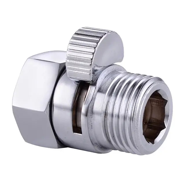 wonderland shower inc Water Flow Control Valve Brass G1/2 shower Flow Restrictor Adjustable Water Volume... - Detail View