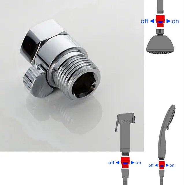 wonderland shower inc Water Flow Control Valve Brass G1/2 shower Flow Restrictor Adjustable Water Volume... - Lifestyle View