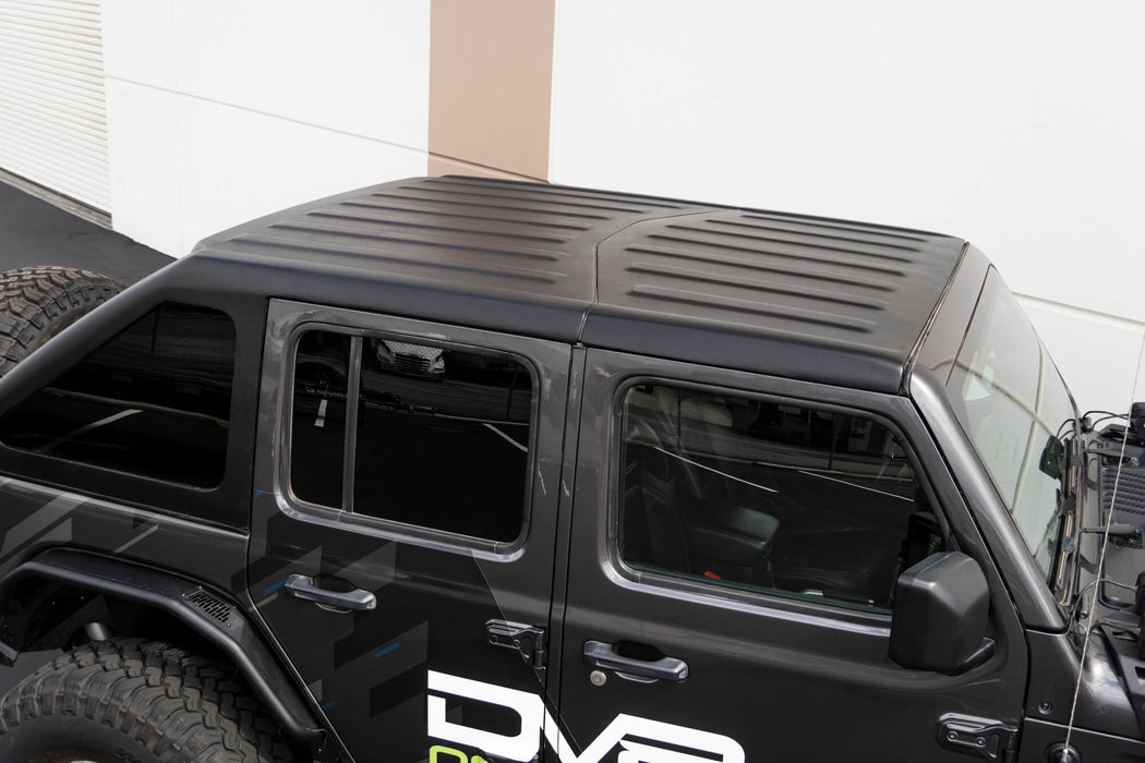DV8 Offroad 2018-2026 Jeep JL 4 Door Razor Series Fastback Hard Top – installed on vehicle, image 7 of 14