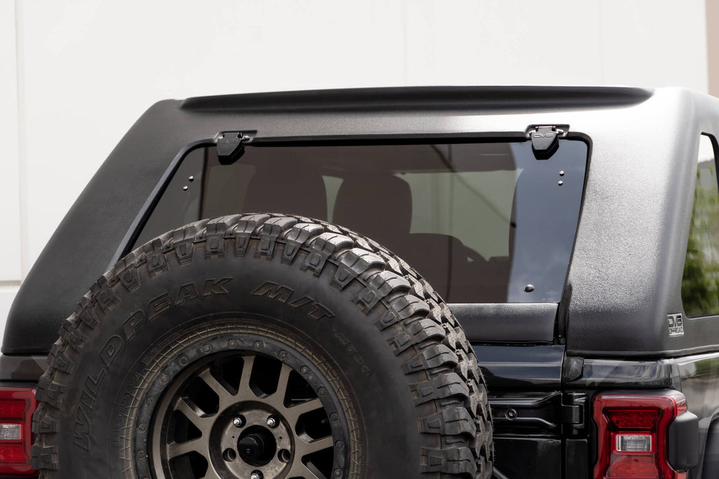 DV8 Offroad 2018-2026 Jeep JL 4 Door Razor Series Fastback Hard Top – installed on vehicle, image 10 of 14