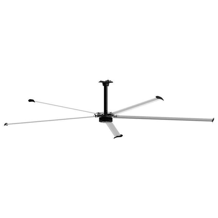 18FT HVLS Industrial Ceiling Fan 220V 1-Phase - Energy Efficient Large Area Air Circulation for Fan Warehouses & Factories,  18FT1PH
