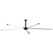 18FT HVLS Industrial Ceiling Fan 220V 1-Phase - Energy Efficient Large Area Air Circulation for Fan Warehouses & Factories,  18FT1PH