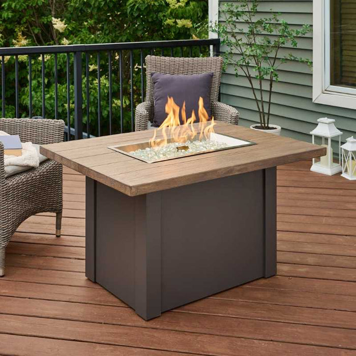 The Outdoor Greatroom Havenwood Rectangular Gas Fire Pit Table