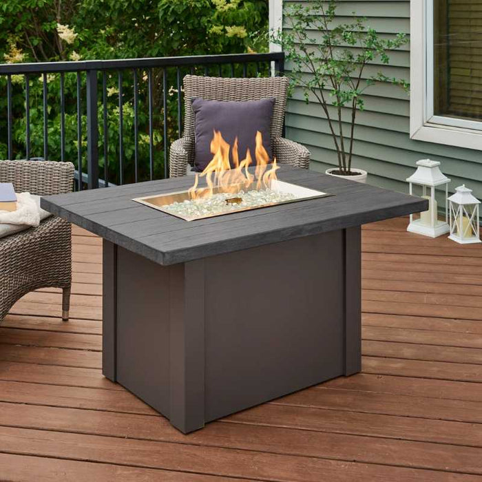 The Outdoor Greatroom Havenwood Rectangular Gas Fire Pit Table