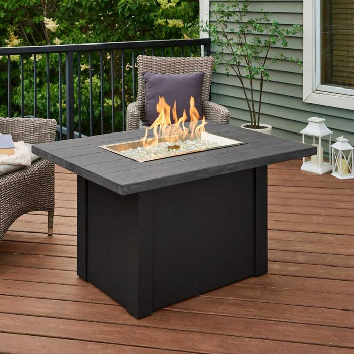 The Outdoor Greatroom Havenwood Rectangular Gas Fire Pit Table