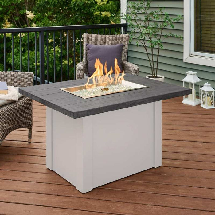 The Outdoor Greatroom Havenwood Rectangular Gas Fire Pit Table