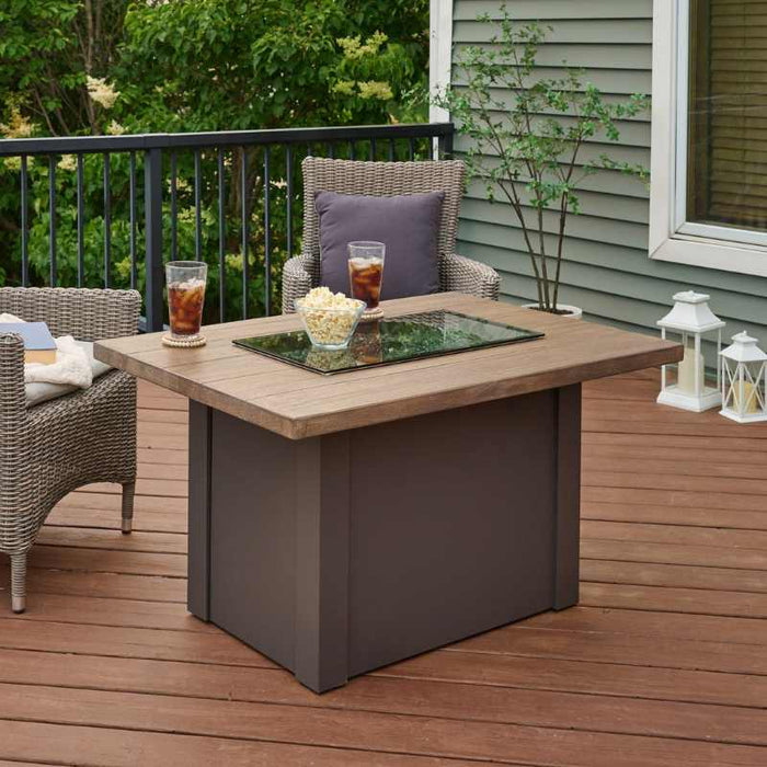 The Outdoor Greatroom Havenwood Rectangular Gas Fire Pit Table
