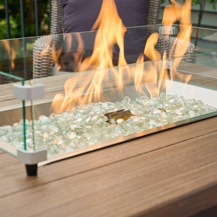 The Outdoor Greatroom Havenwood Rectangular Gas Fire Pit Table