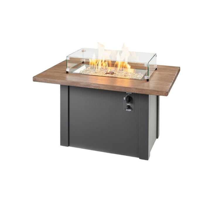 The Outdoor Greatroom Havenwood Rectangular Gas Fire Pit Table