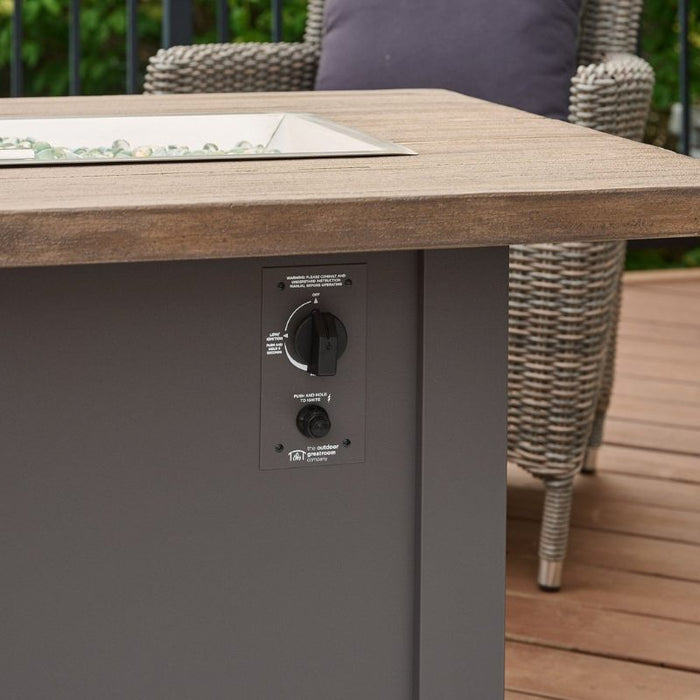 The Outdoor Greatroom Havenwood Rectangular Gas Fire Pit Table