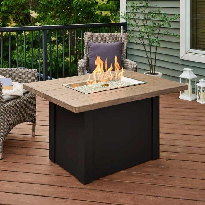 The Outdoor Greatroom Havenwood Rectangular Gas Fire Pit Table