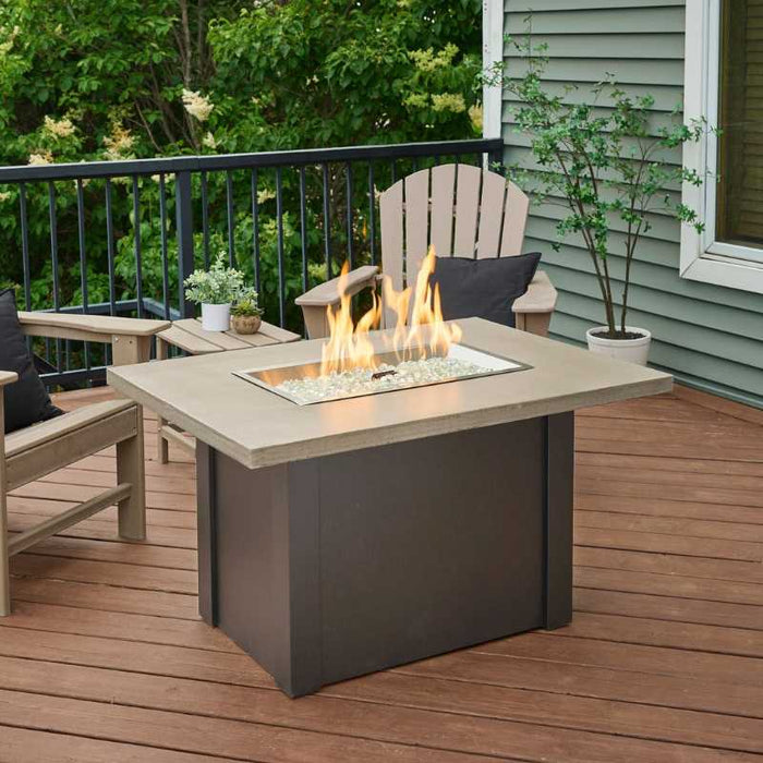 The Outdoor Greatroom Havenwood Rectangular Gas Fire Pit Table