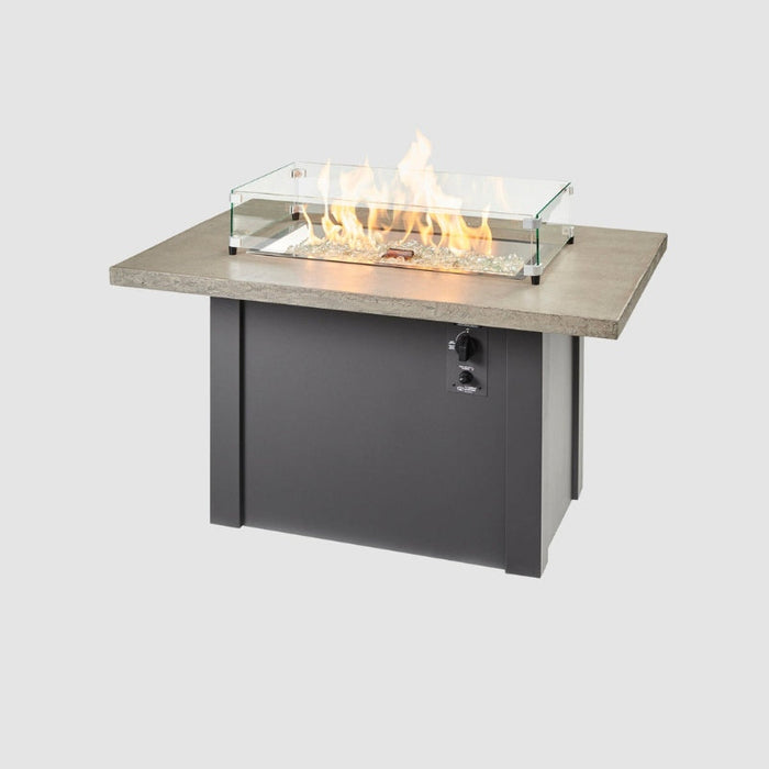 The Outdoor Greatroom Havenwood Rectangular Gas Fire Pit Table