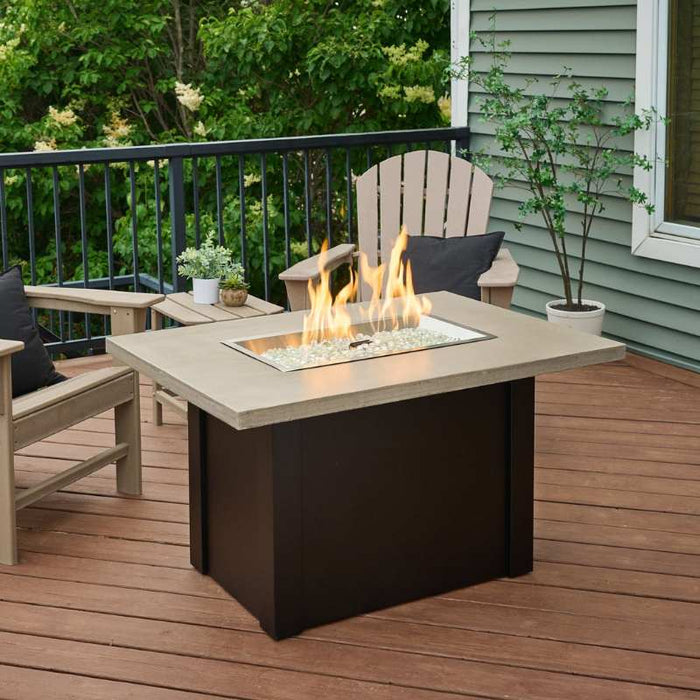 The Outdoor Greatroom Havenwood Rectangular Gas Fire Pit Table