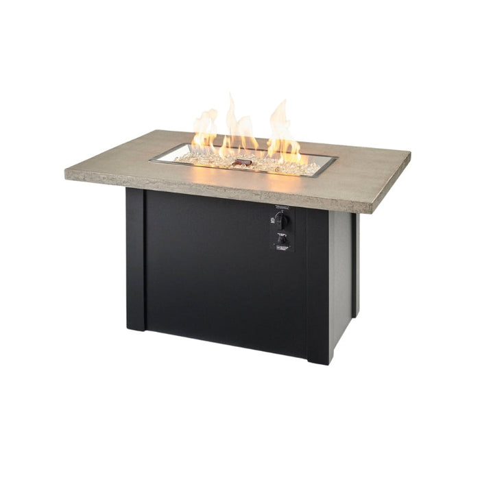 The Outdoor Greatroom Havenwood Rectangular Gas Fire Pit Table