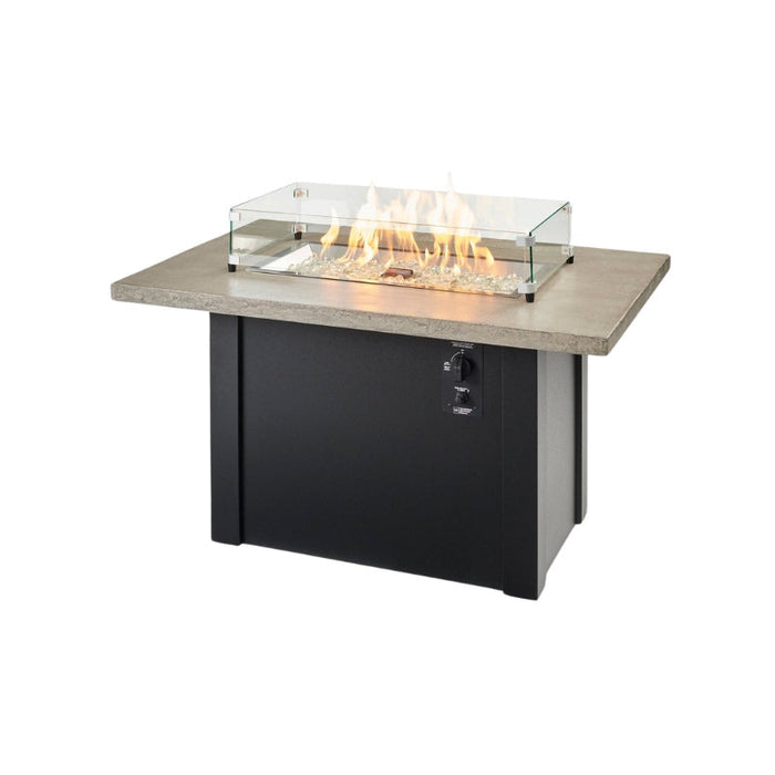The Outdoor Greatroom Havenwood Rectangular Gas Fire Pit Table