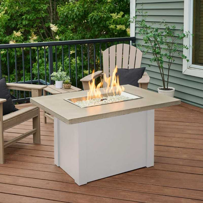 The Outdoor Greatroom Havenwood Rectangular Gas Fire Pit Table