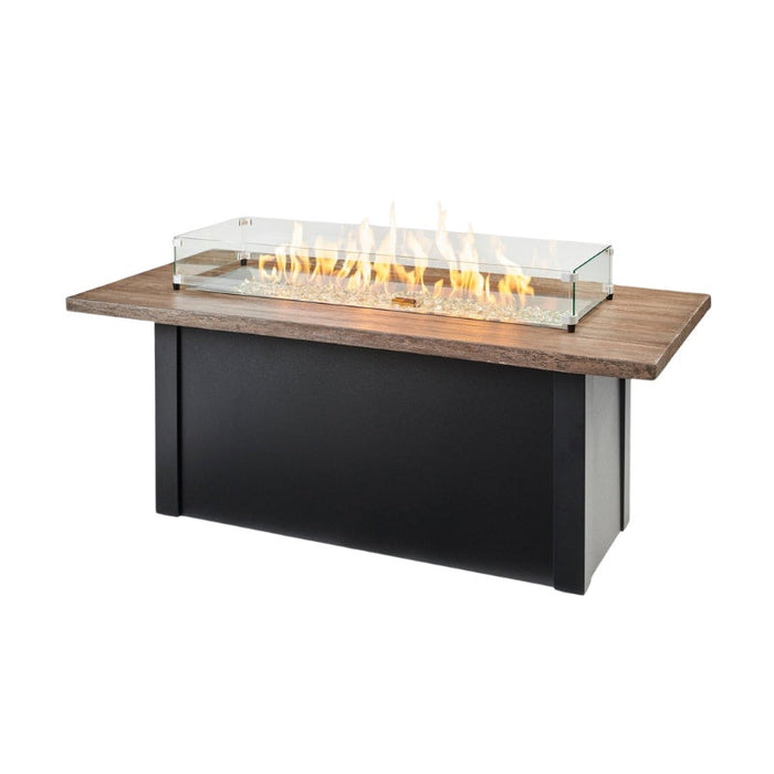 The Outdoor Greatroom Havenwood Rectangular Gas Fire Pit Table