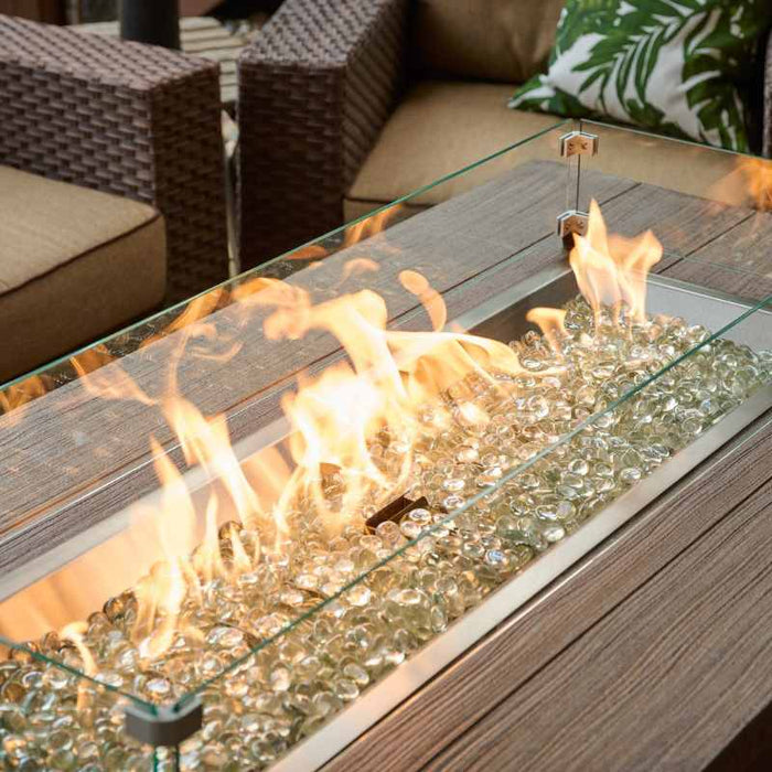 The Outdoor Greatroom Havenwood Rectangular Gas Fire Pit Table