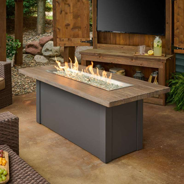 The Outdoor Greatroom Havenwood Rectangular Gas Fire Pit Table