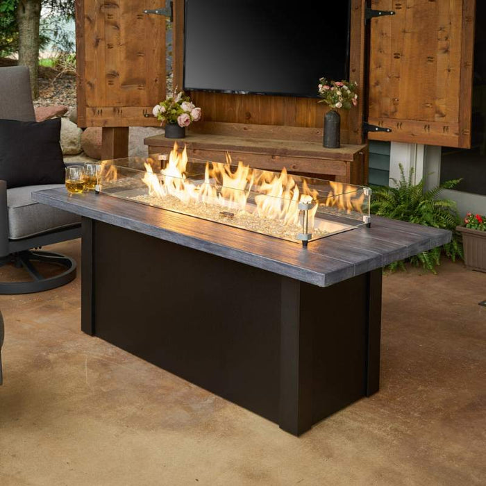 The Outdoor Greatroom Havenwood Rectangular Gas Fire Pit Table