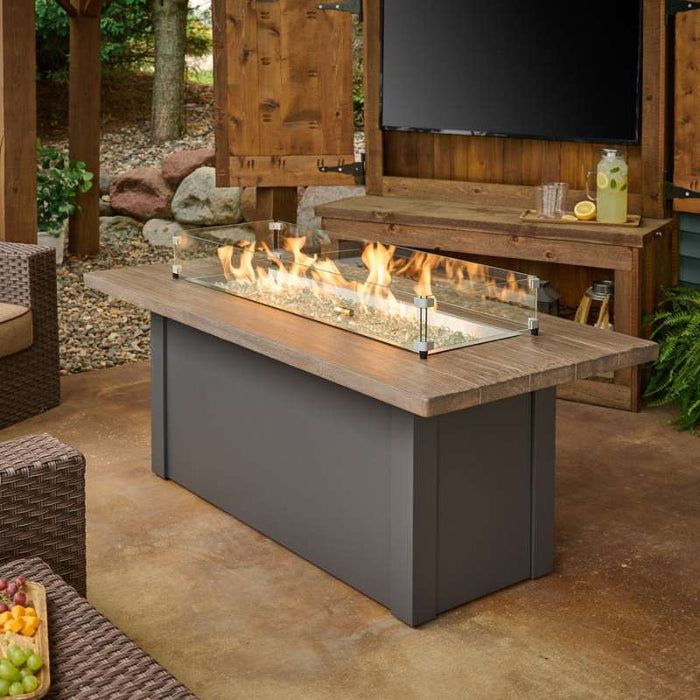 The Outdoor Greatroom Havenwood Rectangular Gas Fire Pit Table