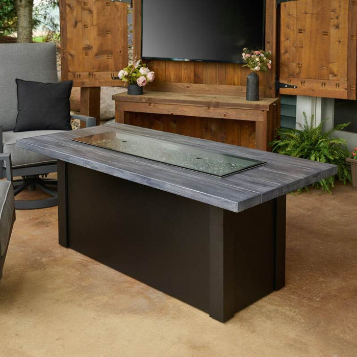 The Outdoor Greatroom Havenwood Rectangular Gas Fire Pit Table