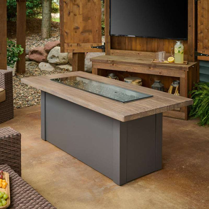 The Outdoor Greatroom Havenwood Rectangular Gas Fire Pit Table