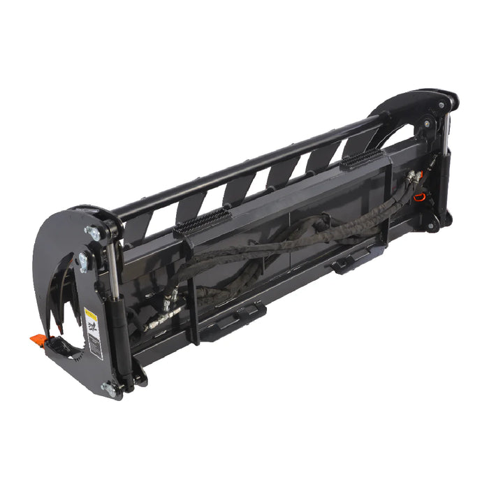 78” Skid Steer Heavy Root Rake Grapple Attachment,52in Jaw Opening , HGG-78