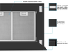 Victory Sunset black range hood feature callouts