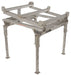 Vestil IBC-TLT-FPL-SS Stainless Steel Intermediate Bulk Container Tilt Stand with Fork Pockets and Adjustable Legs 49-3/4 in.