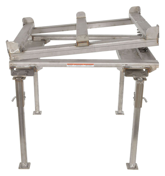 Vestil IBC-TLT-FPL-SS stainless steel intermediate bulk container tilt stand with fork - view 5