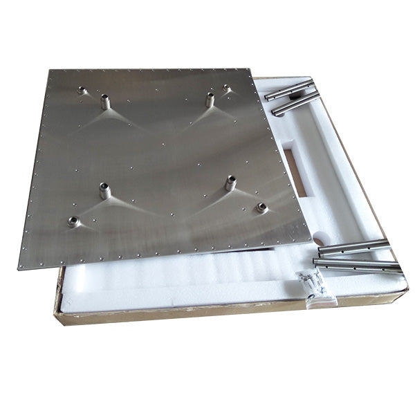Cascada Showers 31" Stainless Steel Luxury Square LED Rain Bathroom Shower Head - Detail View 3