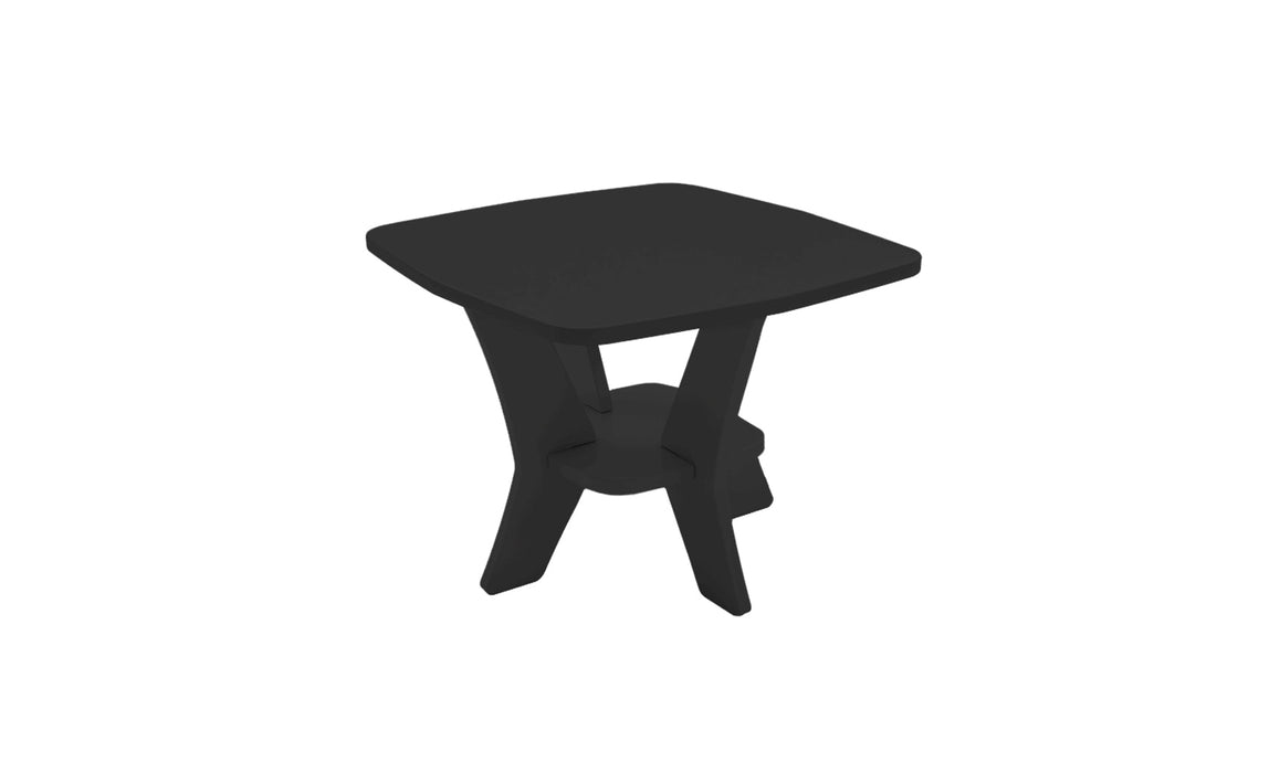 Ledge Lounger Mainstay Square Side Table — Black