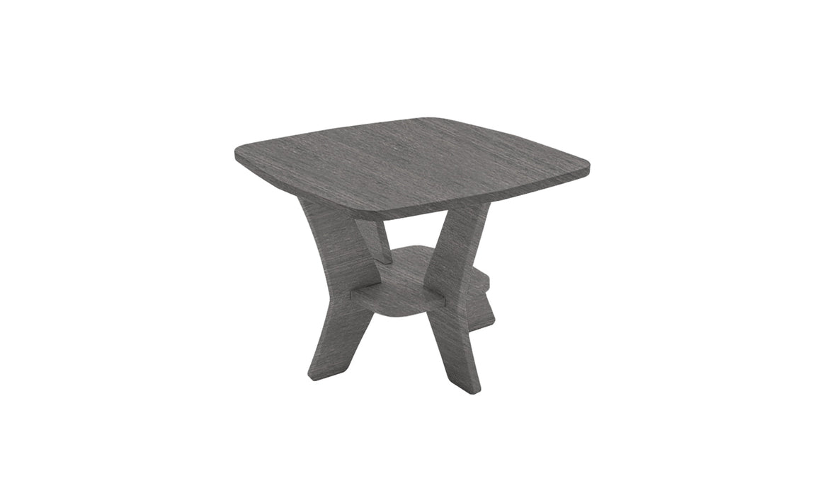 Ledge Lounger Mainstay Square Side Table — Fog