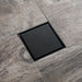 wonderland shower inc Matte Black brass floor drain 4x4inch Shower Accessory - Detail View