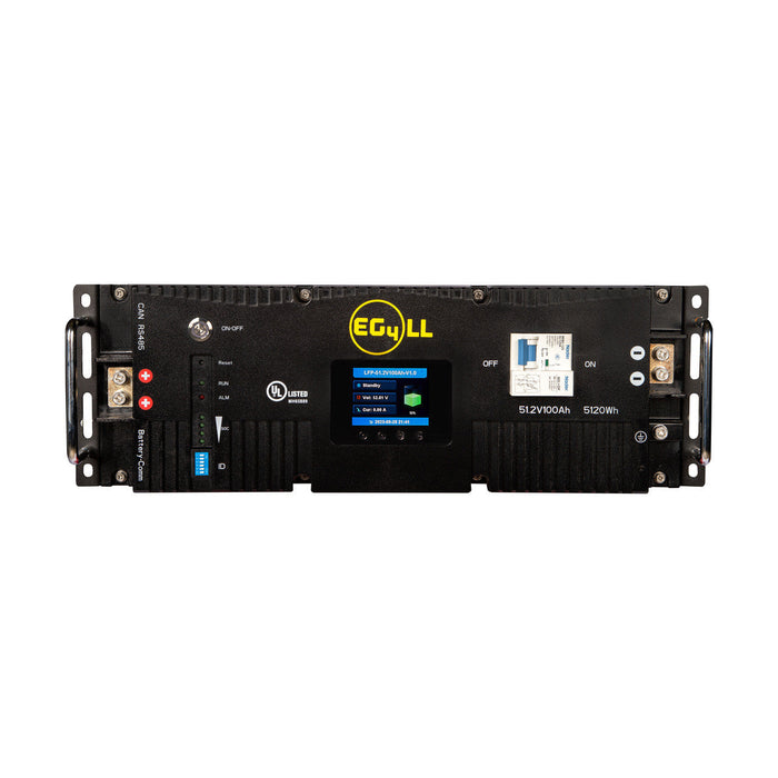 Green Vista Living EG4 LifePower4 Lithium Battery | 48V 100AH | Server Rack Battery Bathroom Vanity - Side View