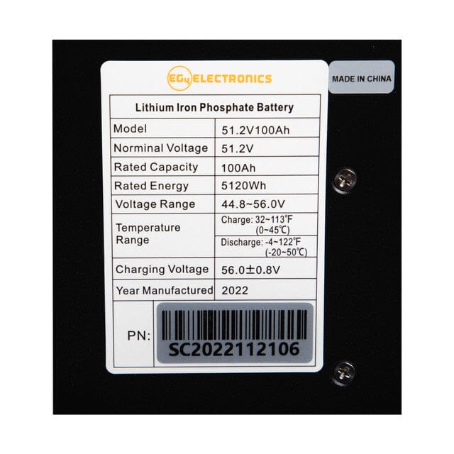 Green Vista Living EG4-LL-S 48V 100AH 5.12kWh Server Rack Battery Power Station - View 16