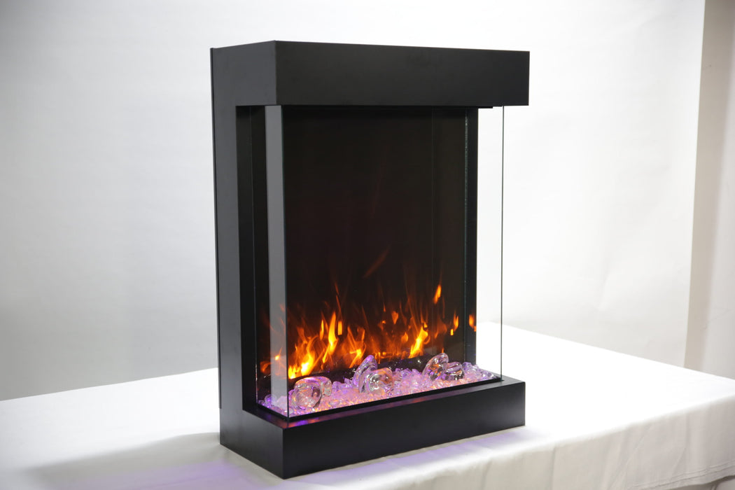Electric Fireplace CUBE-2025WM-LUMINA - side view