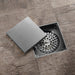 wonderland shower inc Brushed Nickel brass floor drain 4x4inch - Alternate View