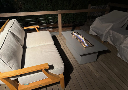 TessaRai Round Tumbled Wall Gas Firepit — Match Lite — view 2