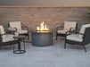 TessaRai Rect 36 Tumbled Wall Gas Firepit — Auto Ignition — front view