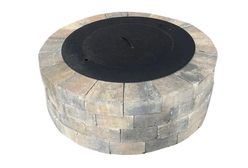 TessaRai Round Black Steel Smokeless Insert — fits opening 28-34"