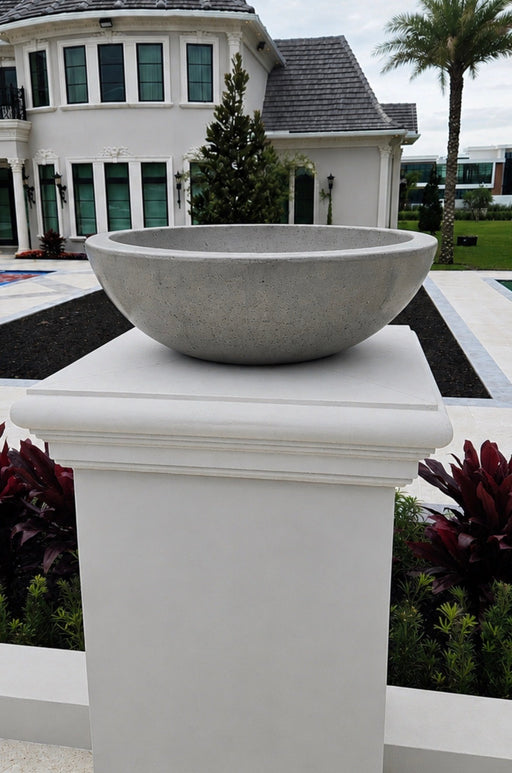 TessaRai 60" Round Fire Bowl Kit — Auto Ignition — Complete Gas Fire Pit — front view