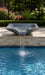 TessaRai 36" Square Scupper Water Bowl — 36"x10"x12" — front view